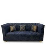 3 Sitter Couch with Brass Frame - Image 2