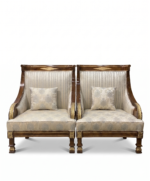 Sofa Set Polish Wooden Complete With Table Set - Image 4