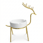 Modern Golden Reindeer Ashtray / Decor Bowl