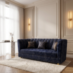 3 Sitter Couch with Brass Frame
