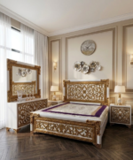 Bed Set with Golden Deco