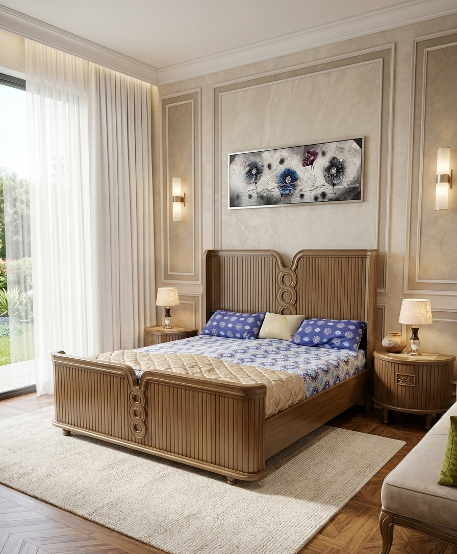 Solid Gujrati Style Bed - Image 1