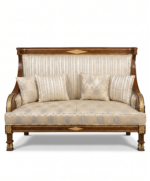 Sofa Set Polish Wooden Complete With Table Set - Image 5