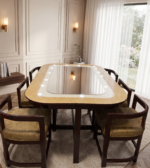 Dinning Table Built in 6 Chairs