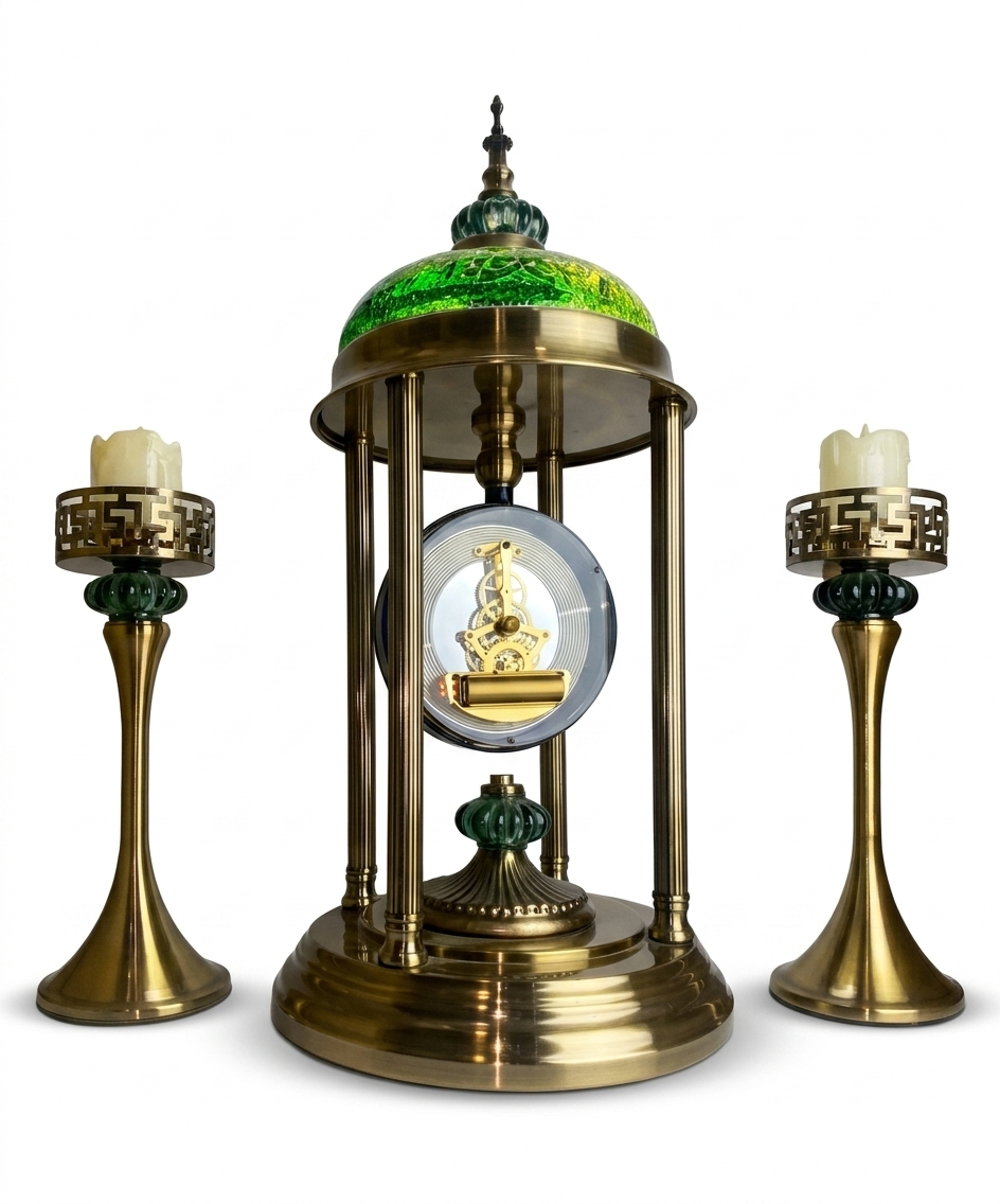 Brass Clock Set - Image 1